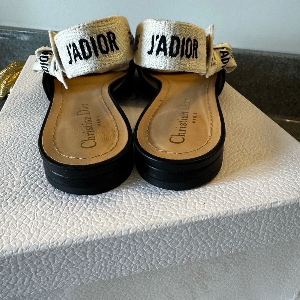 Dior Black J'Adior Slingback Shoes - Picture 5 of 12
